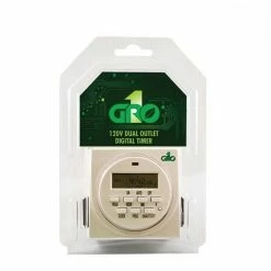 Grow1 Your Grow Room 120V Dual Outlet Digital Timer