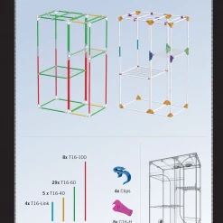 Outlet โ Your Grow Room Secret Jardin Lodge 160 V4.0 (5 1/4' X 4' X 6 2/3') ๐ 18 Your Grow Room Secret Jardin Lodge 160 V4.0 (5 1/4' X 4' X 6 2/3')
