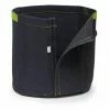 Happy Hydro 1-Gallon Transplanter Fabric Pot (5-Pack) W/handles And Velcro For Easy Transplanting (Black 6H X 7D)