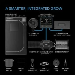AC Infinity | Grow Tent Kit | 2 Plant Setup | 2’ X 4’ X 6’