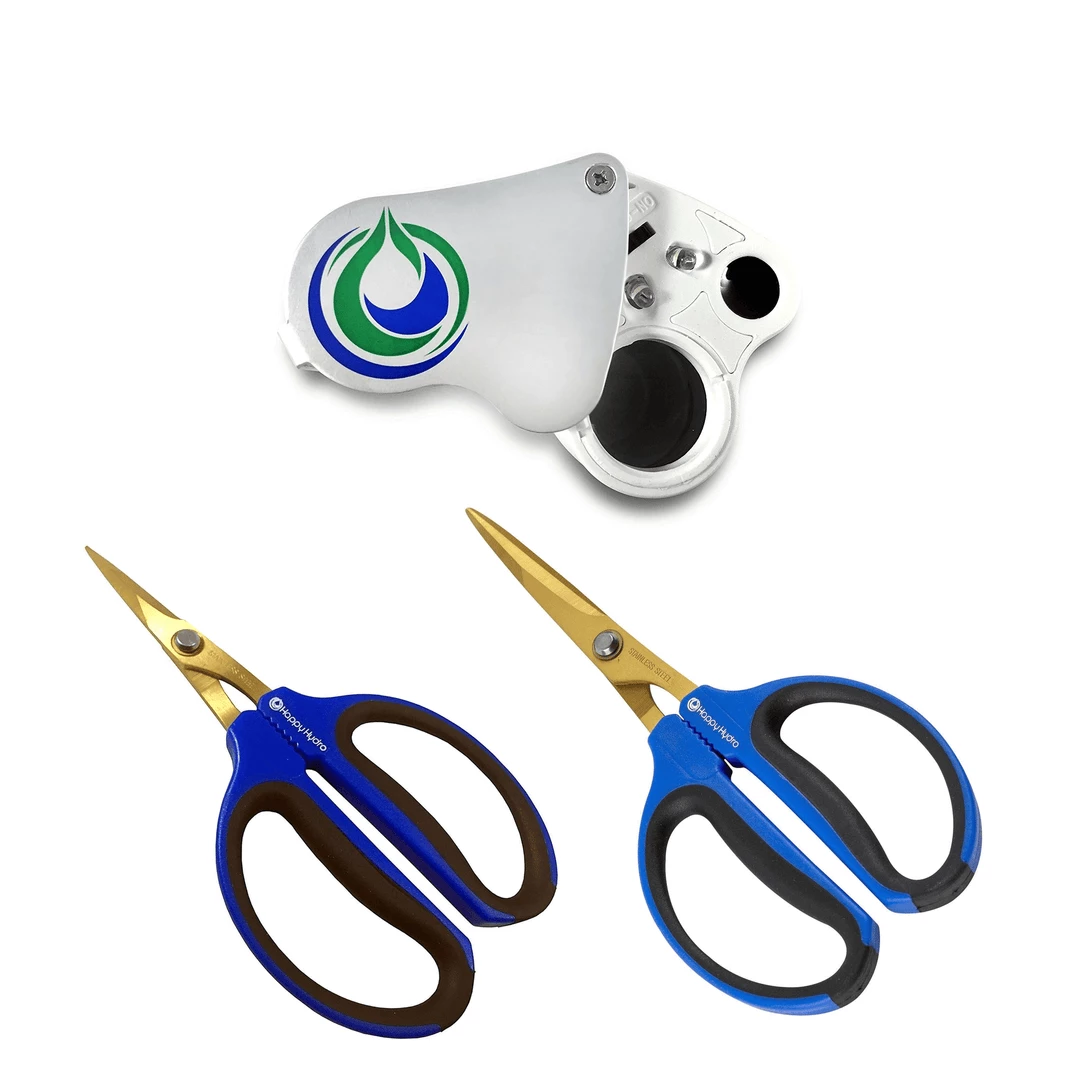 Flash Sale โ Harvest & Essentials Happy Hydro | Pruning Kit | Pruning Scissors | LED Loupe ๐ 1 Harvest & Essentials Happy Hydro | Pruning Kit | Pruning Scissors | LED Loupe