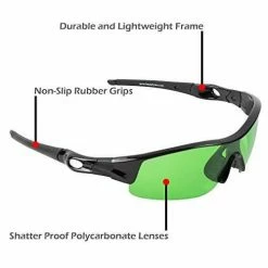 Happy Hydro Your Grow Room LED Grow Room Glasses | UV Blocking | Wrap-Around Style With Microfiber Case