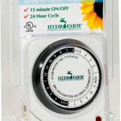 Autopilot Analog Grounded Timer, 1725W, 15A, 15 Minute On/Off, 24 Hour Grow Lights