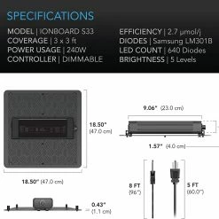 Cheap ๐ AC Infinity | Ionboard S33 Full Spectrum Grow Light | 240W | 3โ X 3โ ๐ 13 AC Infinity | Ionboard S33 Full Spectrum Grow Light | 240W | 3โ X 3โ