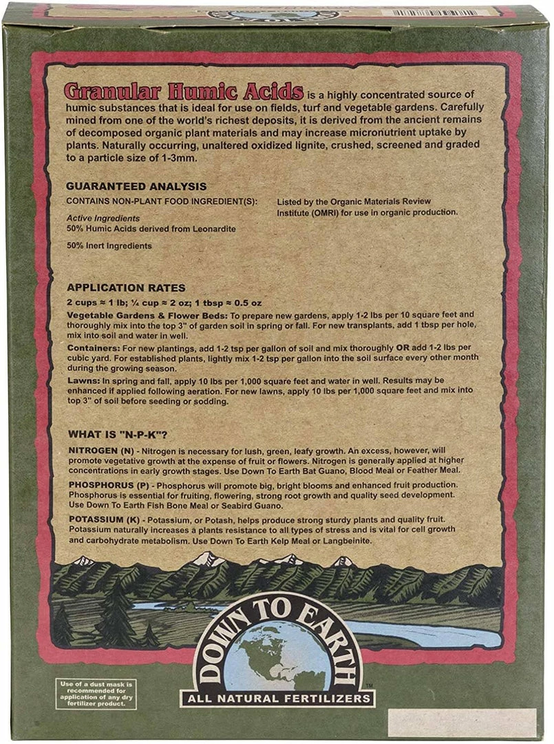 Budget ๐ฅ Down To Earth Granular Humic Acid - 5 Lb ๐ฅ 2 Down To Earth Granular Humic Acid - 5 Lb