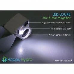 Best Sale 👍 Happy Hydro Harvest & Essentials LED Magnifying Loupe With Light (30x & 60x Zoom) 🥰 6 Happy Hydro Harvest & Essentials LED Magnifying Loupe With Light (30x & 60x Zoom)