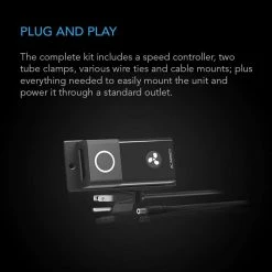 AC Infinity Cloudline S12 Inline Duct Fan W/ Adjustable Speed Controller – 12 Inch