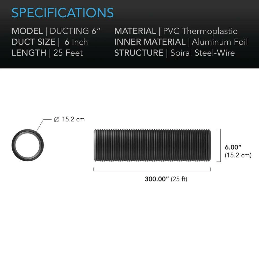 Deals ๐ AC Infinity 8 Inch Four-Layer Ducting - 8ft & 25ft Options ๐ 2 AC Infinity 8 Inch Four-Layer Ducting - 8ft & 25ft Options