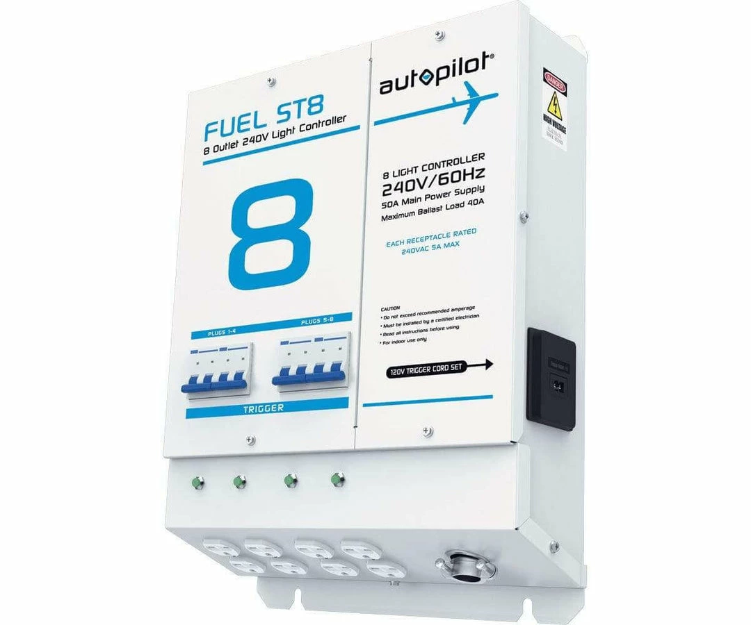 Promo ๐ Grow1 FUEL ST8 Light Controller For Up To 8 Lights | 240v Outlets With 120v Trigger ๐ 4 Grow1 FUEL ST8 Light Controller For Up To 8 Lights | 240v Outlets With 120v Trigger