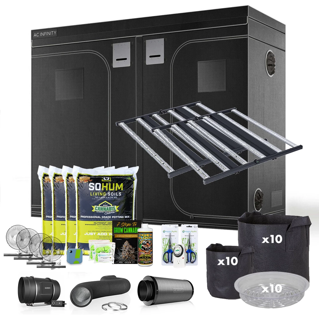 Best Pirce ๐ Happy Hydro Grow Tent Kits Complete Grow Tent Kit | 2x Grower's Choice ROI-E680S LED | 4โ X 8โ ๐ฅ 1 Happy Hydro Grow Tent Kits Complete Grow Tent Kit | 2x Grower's Choice ROI-E680S LED | 4โ X 8โ
