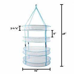 Happy Hydro Hanging Bud Drying Rack - Multiple Tier Size Options Inside Harvest & Essentials