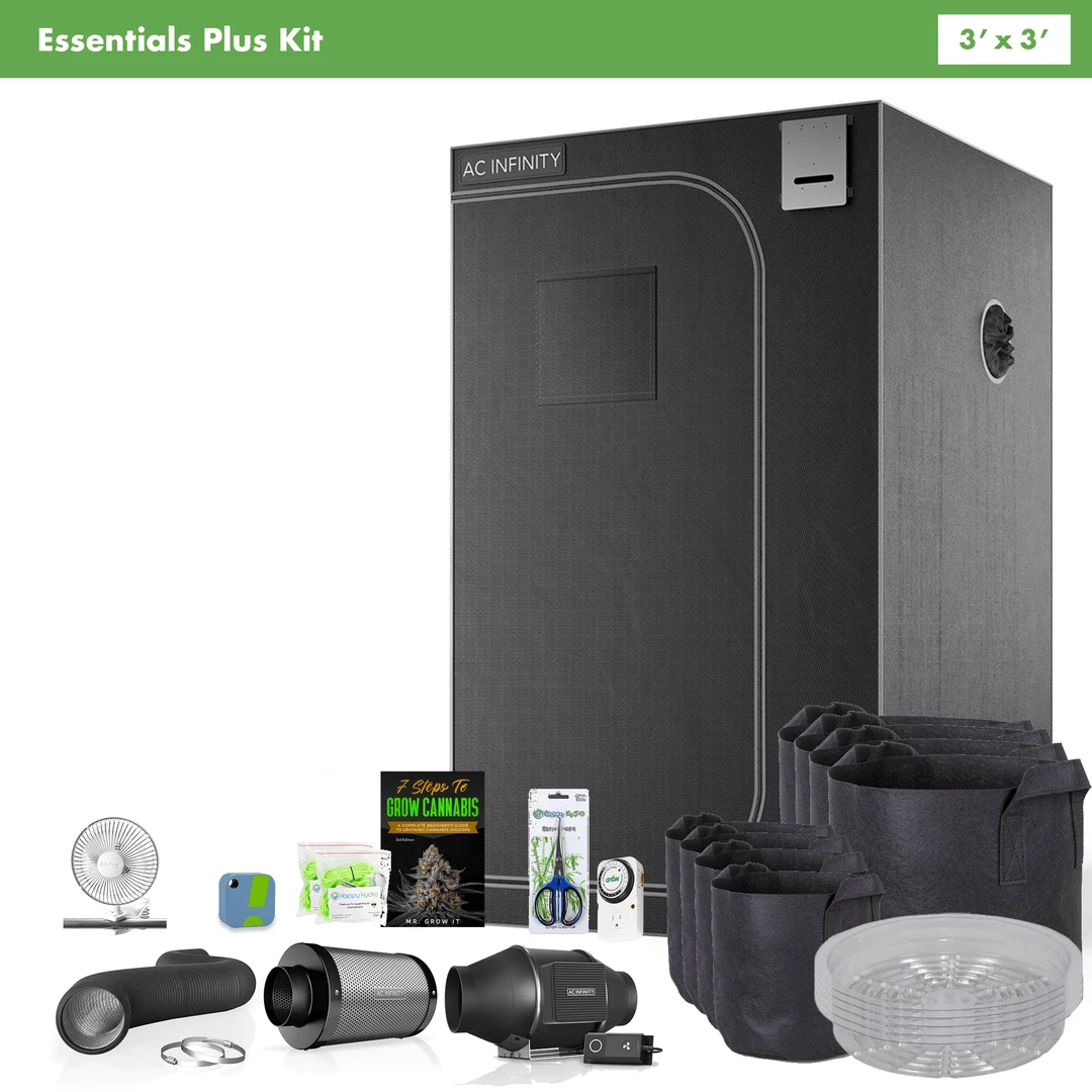 Best deal ⭐ Happy Hydro 'The Essentials Plus' | AC Infinity Tent & Ventilation | 3' X 3' Grow Tent Kits 💯 1 Happy Hydro 'The Essentials Plus' | AC Infinity Tent & Ventilation | 3' X 3' Grow Tent Kits