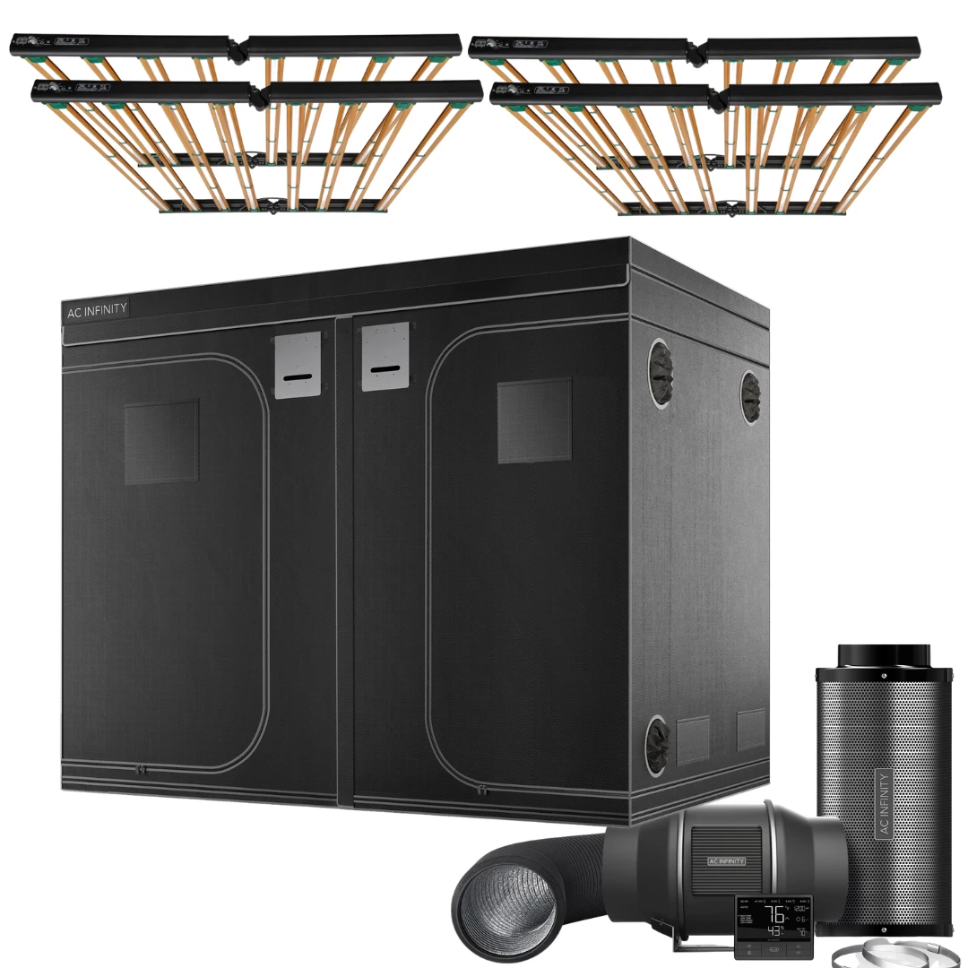 Flash Sale ๐ Happy Hydro 'The Essentials' Grow Kit | ROI-E720 LED Light | AC Infinity Tent & Ventilation | 10โ X 10โ Grow Tent Kits โ๏ธ 1 Happy Hydro 'The Essentials' Grow Kit | ROI-E720 LED Light | AC Infinity Tent & Ventilation | 10โ X 10โ Grow Tent Kits