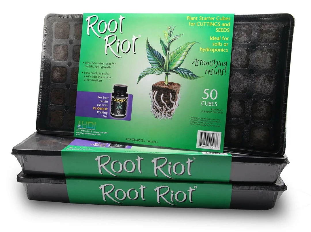 Flash Sale ✨ Hydrodynamics International Root Riot Tray (50 Cube) Planting & Watering 🤩 1 Hydrodynamics International Root Riot Tray (50 Cube) Planting & Watering