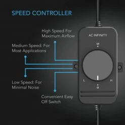 AC Infinity Your Grow Room Raxial S6, Inline Booster Duct Fan W/ Speed Controller, 6-INCH