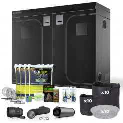 Happy Hydro Beginner Grow Tent Kit | Without The Light | 4’ X 8’