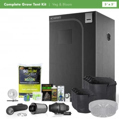 Happy Hydro Grow Tent Kits Beginner Grow Tent Kit | Without The Light | 3โ X 3โ