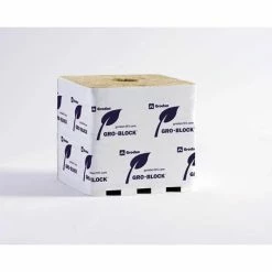 Grodan Hugo Gro-Blocks | Rockwool Cubes | 6" X 6" X 6" | 8 Pack