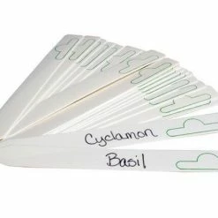 HydroFarm Planting & Watering Plant Stake Labels White 6"x5/8" (50/pk)