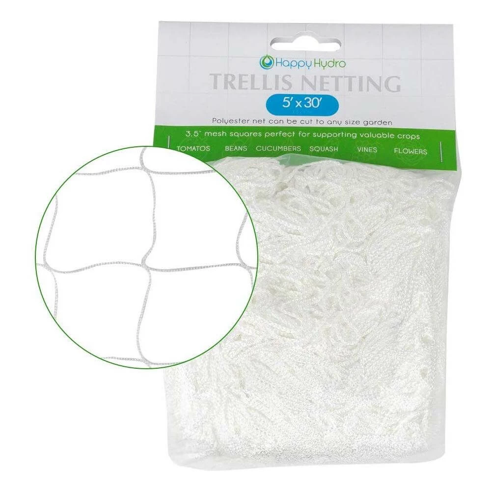 Brand new ๐ Happy Hydro Planting & Watering Trellis Netting For Indoor Or Outdoor Gardens - Multiple Sizes Inside! ๐ฅ 4 Happy Hydro Planting & Watering Trellis Netting For Indoor Or Outdoor Gardens - Multiple Sizes Inside!