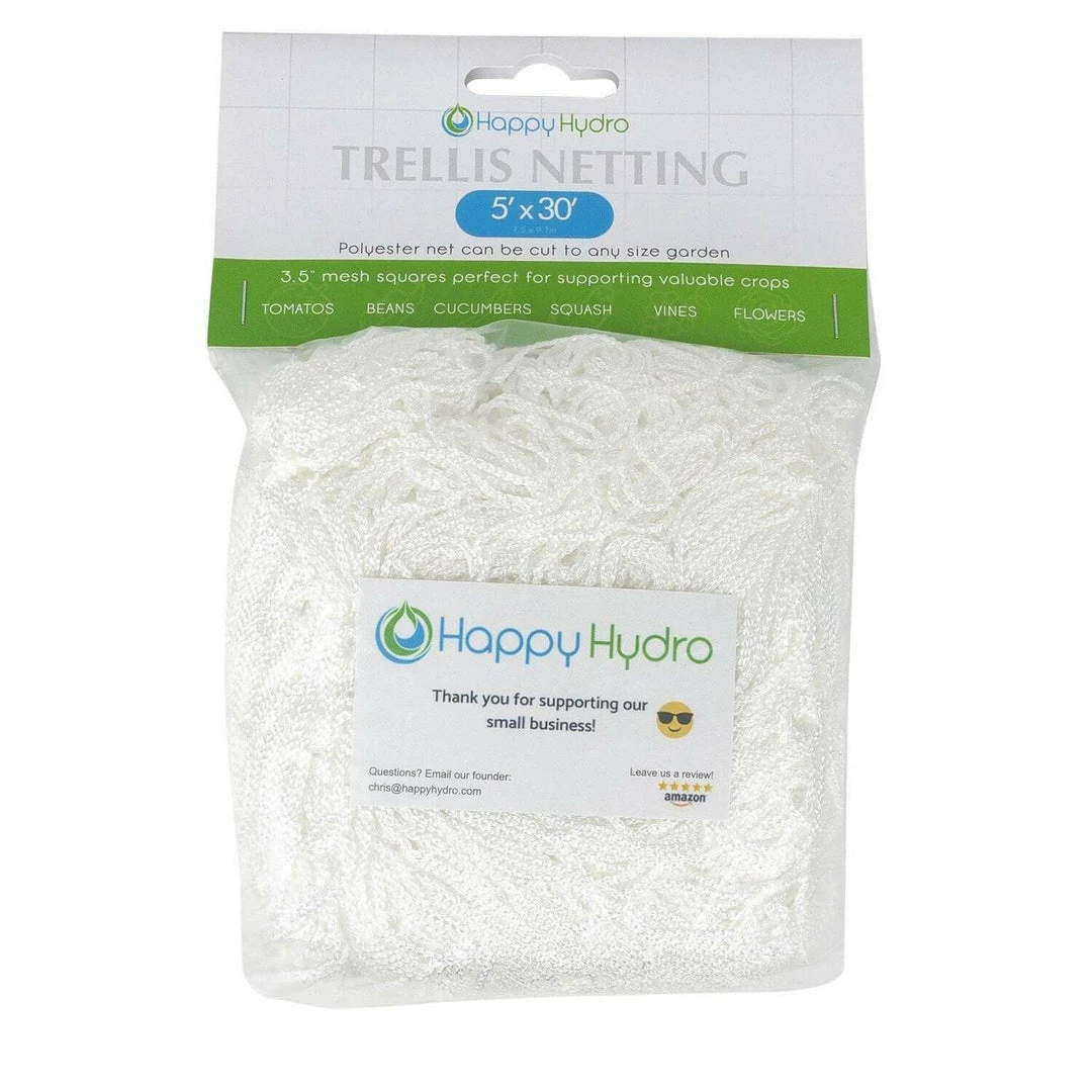Brand new ๐ Happy Hydro Planting & Watering Trellis Netting For Indoor Or Outdoor Gardens - Multiple Sizes Inside! ๐ฅ 1 Happy Hydro Planting & Watering Trellis Netting For Indoor Or Outdoor Gardens - Multiple Sizes Inside!