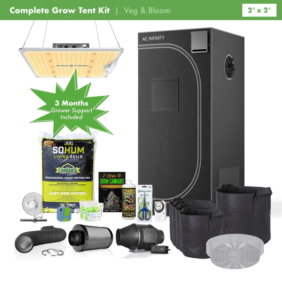 Brand new ๐ Happy Hydro Beginner Complete Grow Tent Kit | Spider Farmer LED | 2โ X 2โ Grow Tent Kits ๐ 1 Happy Hydro Beginner Complete Grow Tent Kit | Spider Farmer LED | 2โ X 2โ Grow Tent Kits