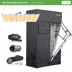 Happy Hydro 'The Essentials' Grow Kit | Spider Farmer LED | Gorilla Grow Tent | AC Infinity Ventilation | 2โ X 4โ Grow Tent Kits