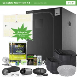 Happy Hydro Beginner Complete Grow Tent Kit | HLG 650R | 5’ X 5’ Grow Tent Kits